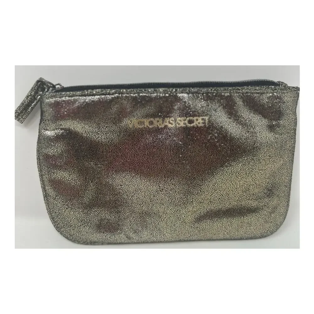 Victoria's‎ Secret Gold Metallic Cosmetic/Makeup Bag/Pouch